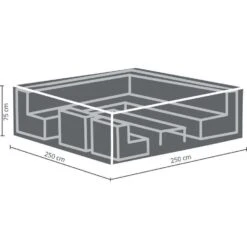 Outdoor Covers Premium Hoes Voor Loungeset - 75x250x250 Cm -Populair Tuinmeubilair 81010516 0200