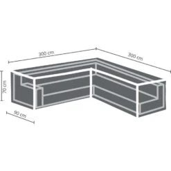 Outdoor Covers Premium Hoes Voor Loungeset - L Vormig - 300x90x70 Cm -Populair Tuinmeubilair 81010519 0200