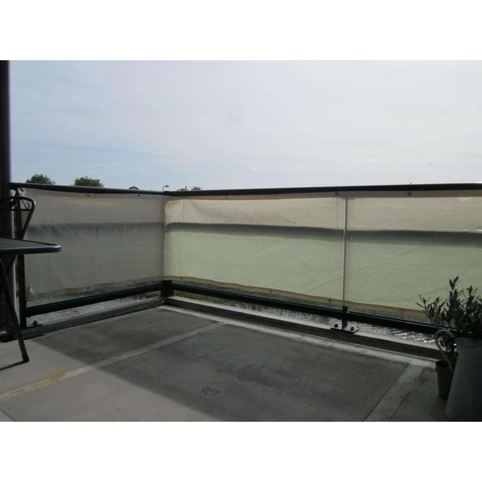 Nesling Balkondoek - Antraciet - 80x500 Cm 3 Nesling Balkondoek - Antraciet - 80x500 Cm