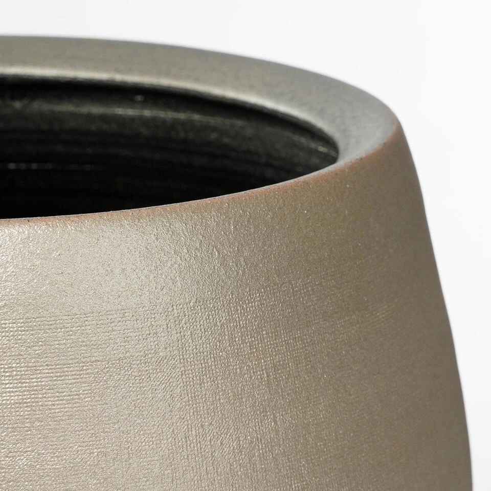 Mica Decorations Bloempot - Goudkleurig - Keramiek - 29 X 25 Cm 4 Mica Decorations Bloempot - Goudkleurig - Keramiek - 29 X 25 Cm - Afbeelding 2