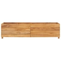 VidaXL Plantenbak Verhoogd 150x40x38 Cm Gerecycled Teakhout En Staal -Populair Tuinmeubilair 8e08ff8f38ea4cb582b26a54af96302c