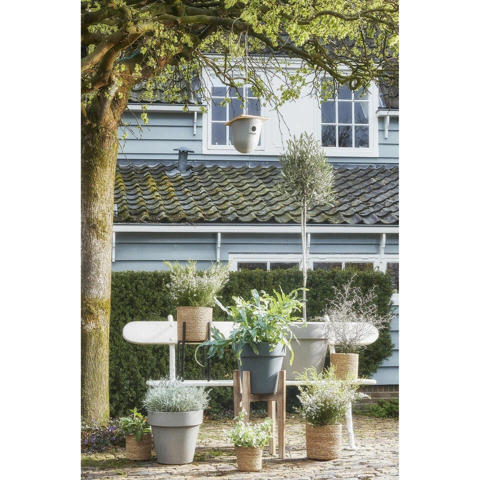 Mica Decorations Plantenmand - Rotan - Naturel Met Bruin - 20 Cm 4 Mica Decorations Plantenmand - Rotan - Naturel Met Bruin - 20 Cm - Afbeelding 2