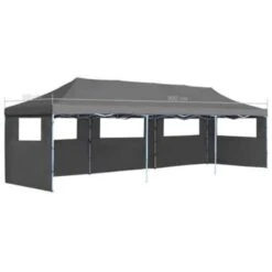 VidaXL Vouwtent Pop-up Met 5 Zijwanden 3x9 M Antraciet -Populair Tuinmeubilair a31142f402e04e3d9204efb9b61308da