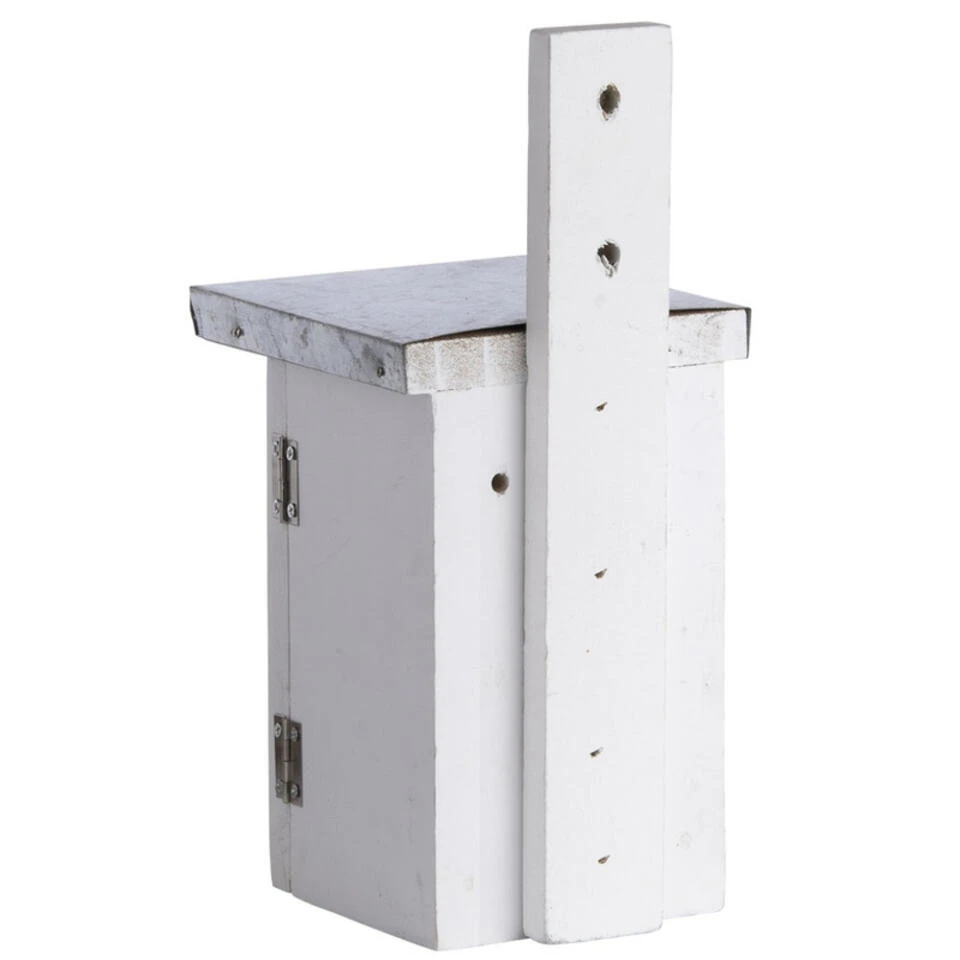 Best For Birds Vogelhuisje - Winterkoning - Hout - Wit - 25 Cm 6 Best For Birds Vogelhuisje - Winterkoning - Hout - Wit - 25 Cm - Afbeelding 4