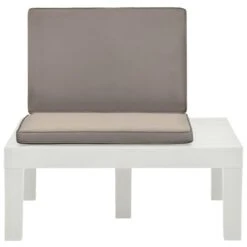 VidaXL Loungestoel Met Kussen Kunststof Wit 7 VidaXL Loungestoel Met Kussen Kunststof Wit -Populair Tuinmeubilair aa04d696bd5c4909981a3112c66a78f6