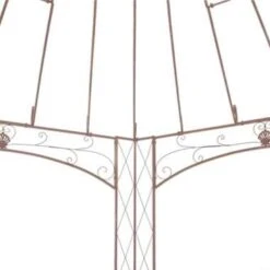 VidaXL Tuinpaviljoen 4 M Ijzer Antiekbruin -Populair Tuinmeubilair af374f54c0264ac1bb4485b62546c11c