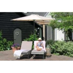 PimXL Luxe 8-ribs Parasol - Ø300cm - Ecru -Populair Tuinmeubilair af8cc635ebfd44f791e0c3dc99a3eeb8