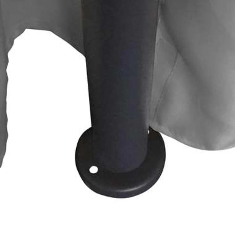 VidaXL Prieel Met Gordijnen Rond 3,5x2,7 M Antracietkleurig 5 VidaXL Prieel Met Gordijnen Rond 3,5x2,7 M Antracietkleurig - Afbeelding 3