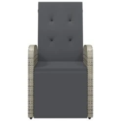 VidaXL Tuinstoel Verstelbaar Met Kussen Poly Rattan Grijs 7 VidaXL Tuinstoel Verstelbaar Met Kussen Poly Rattan Grijs -Populair Tuinmeubilair b68e57d301b9429eaba0398daea93dcd