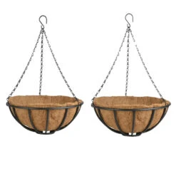 Esschert Design Hanging Basket - Metaal - Zwart - Met Inlegvel - 35 Cm -Populair Tuinmeubilair bf6bedc3ee6e45febe39a8a0389f264e