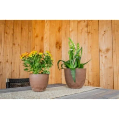 Ter Steege Plantenpot - Terra Bruin - Kunststof - 45 X 38 Cm -Populair Tuinmeubilair d87116a9b9764c1290c0c32f899b1e3c