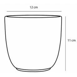 Mica Decorations Plantenpot - Keramiek - Zwart - 11 X 12 Cm -Populair Tuinmeubilair d8fb2d1e9bb04a73aa6293b8e1d35536