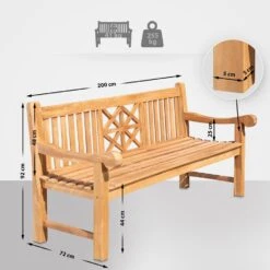 CLP Teakbank Florida 200 Cm 7 CLP Teakbank Florida 200 Cm -Populair Tuinmeubilair e004edca0ce74718b2ada44bdd46a1c0