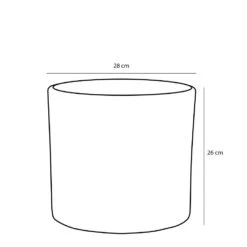 Mica Decorations Bloempot - Lichtgrijs - Mat - Keramiek - 28 X 26 Cm -Populair Tuinmeubilair e666a218f6664a4e87f15652c96aa26e