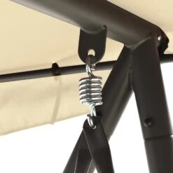 VidaXL Schommelbank Voor Buiten Met Luifel Zandwit 9 VidaXL Schommelbank Voor Buiten Met Luifel Zandwit -Populair Tuinmeubilair eb1cf812b7244768b501c01febec0c2d