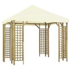 VidaXL Prieel 3x3 M Crèmewit 7 VidaXL Prieel 3x3 M Crèmewit -Populair Tuinmeubilair f17b1cd8d5c843d1a2f32bf610e927ed