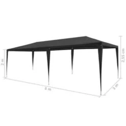 VidaXL Partytent 3x6 M PE Antraciet -Populair Tuinmeubilair f34c908c8f6b45bbb729c3d89e1bb1ee