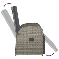 VidaXL Tuinstoel Verstelbaar Met Kussen Poly Rattan Grijs 9 VidaXL Tuinstoel Verstelbaar Met Kussen Poly Rattan Grijs -Populair Tuinmeubilair f8073a3a23934c6d99bbacd8f8a122e1